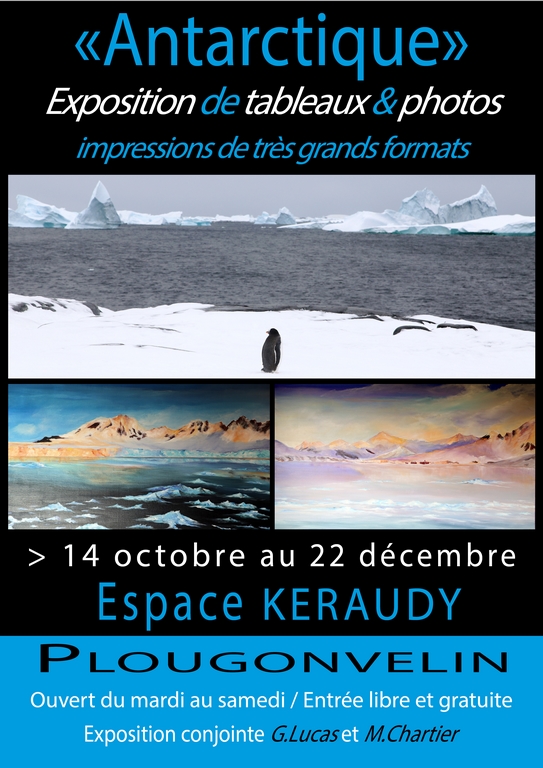 Exposition Antarctique, espace Keraudy, Plougonvelin