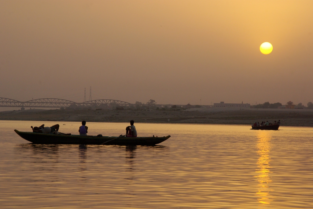 Lever de soleil sur Varanasi