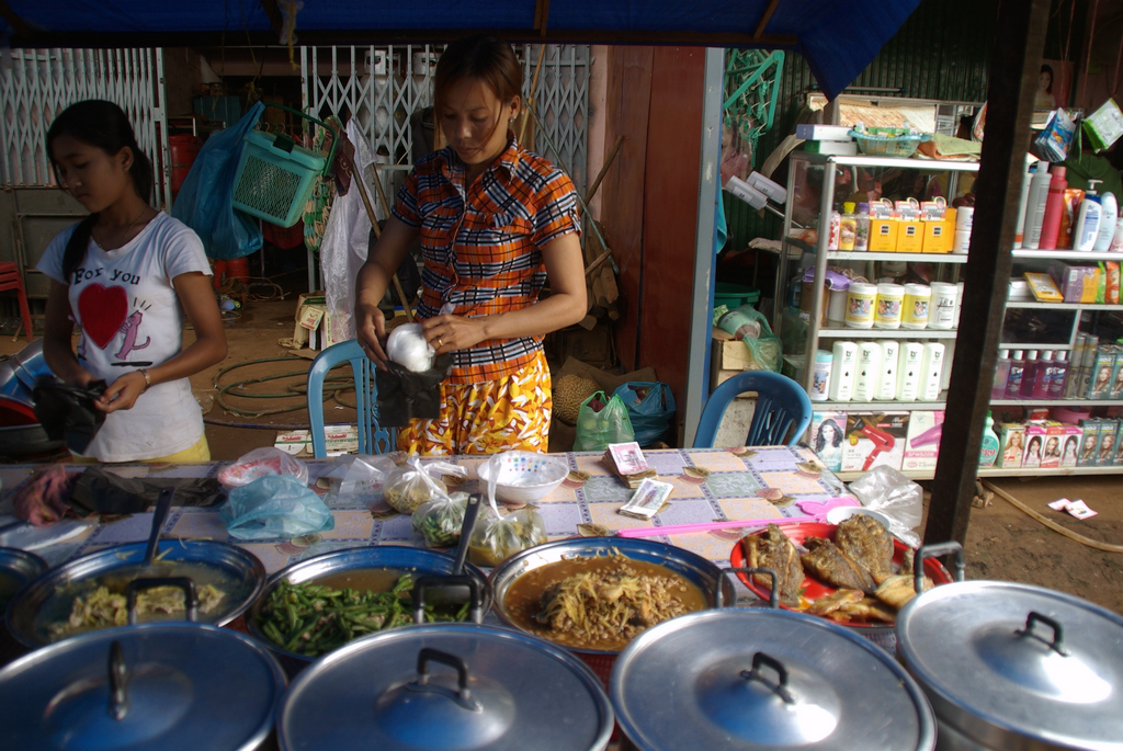 Au marché, Cambodge
