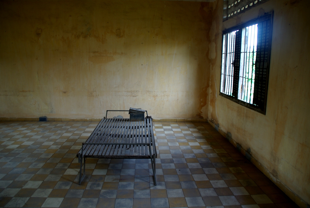 Ancienne école devenue centre d'extermination, S21 est un endroit lugubre à l'ambiance pesante, Cambodge