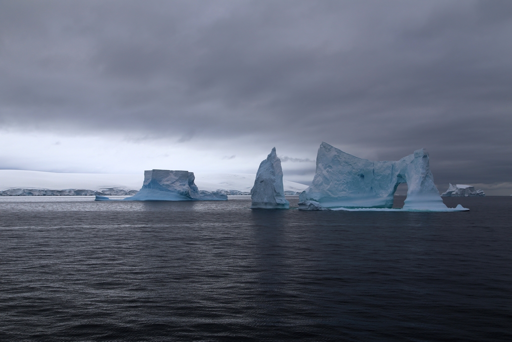 Icebergs, Antarctique
