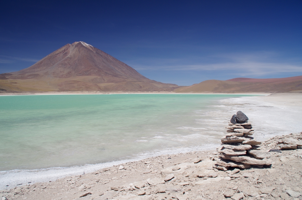 Lac vert - Altiplano, Bolivie